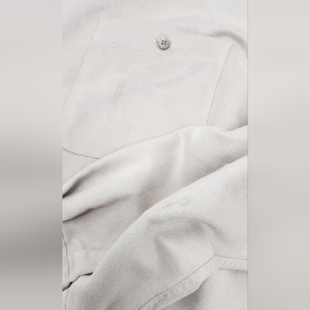 Brandini 100% Polyester Cream Faux Suede Like Material. Made in Hong Kong. - Picture 4 of 8